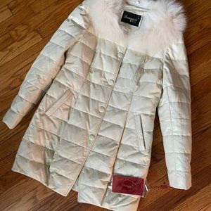 White/cream Coat- NWT